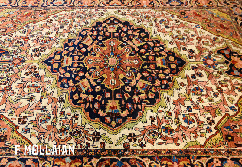 Antique Persian Classic Mishan Medallion Rug n °:97371977